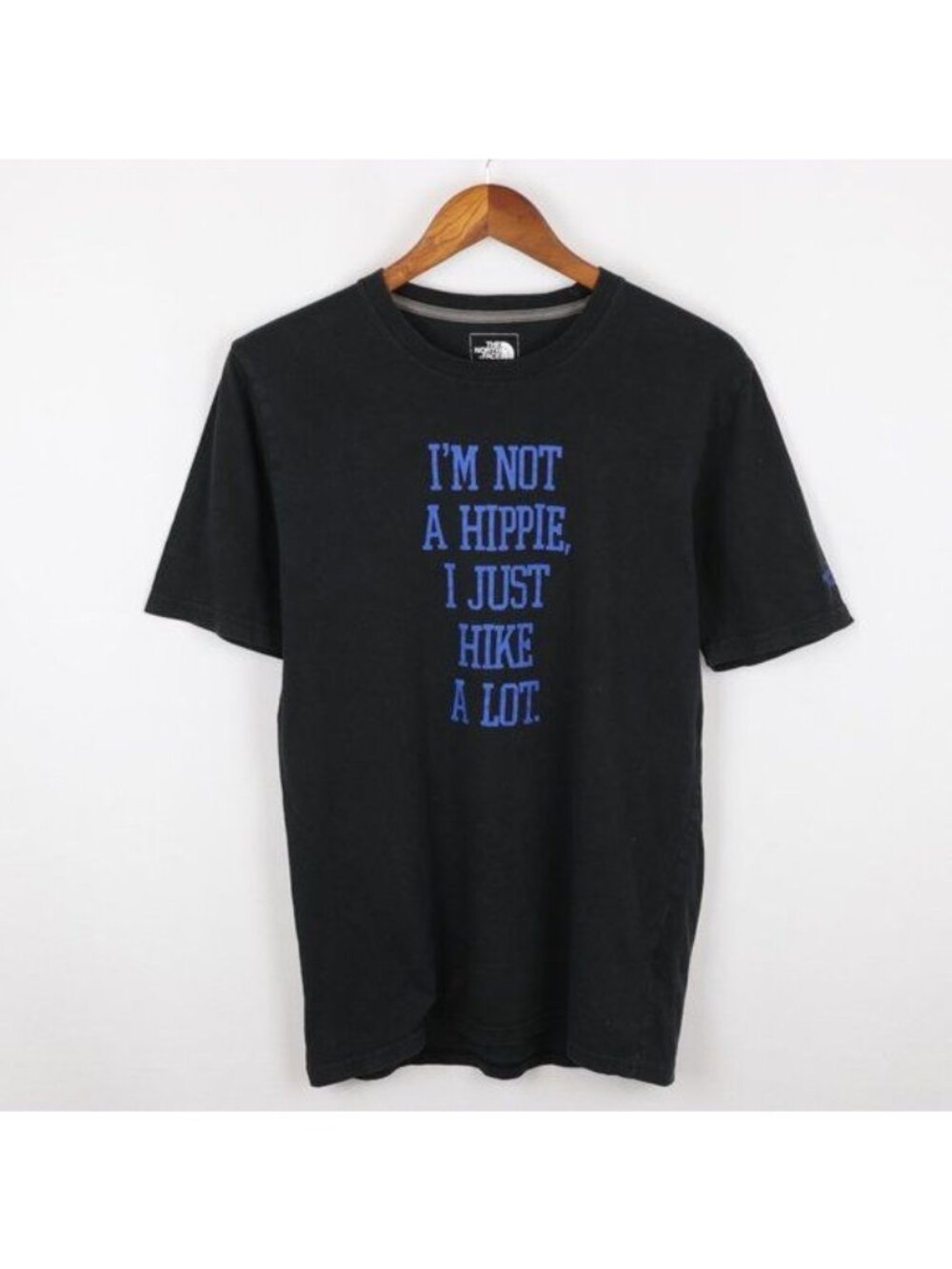 The North Face Men's Small Black Cotton Jersey Crewneck Graphic Short Sleeve Tee